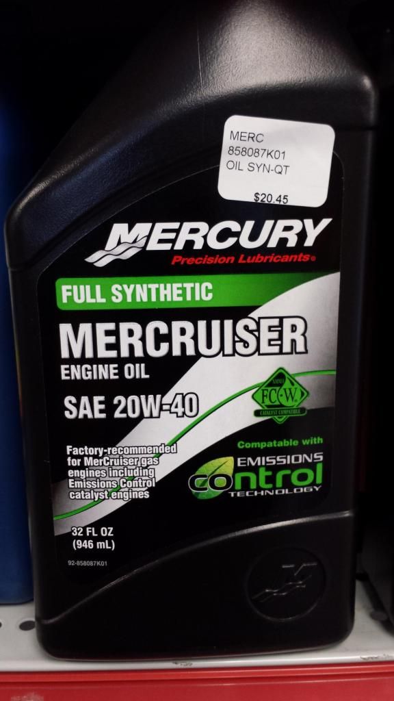 350 MAG MPI oil — Rinker Boat Company
